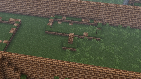 Building a Minecraft Kingdom One Mined Block at a Time. Part #2 Shaping the Mud Fort&nbsp;Walls