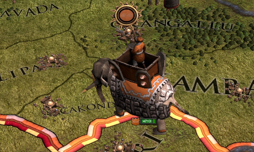 War Elephants dung is similar to falling asteroids from space.