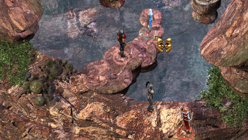 Lets talk over these precarious stone platforms.