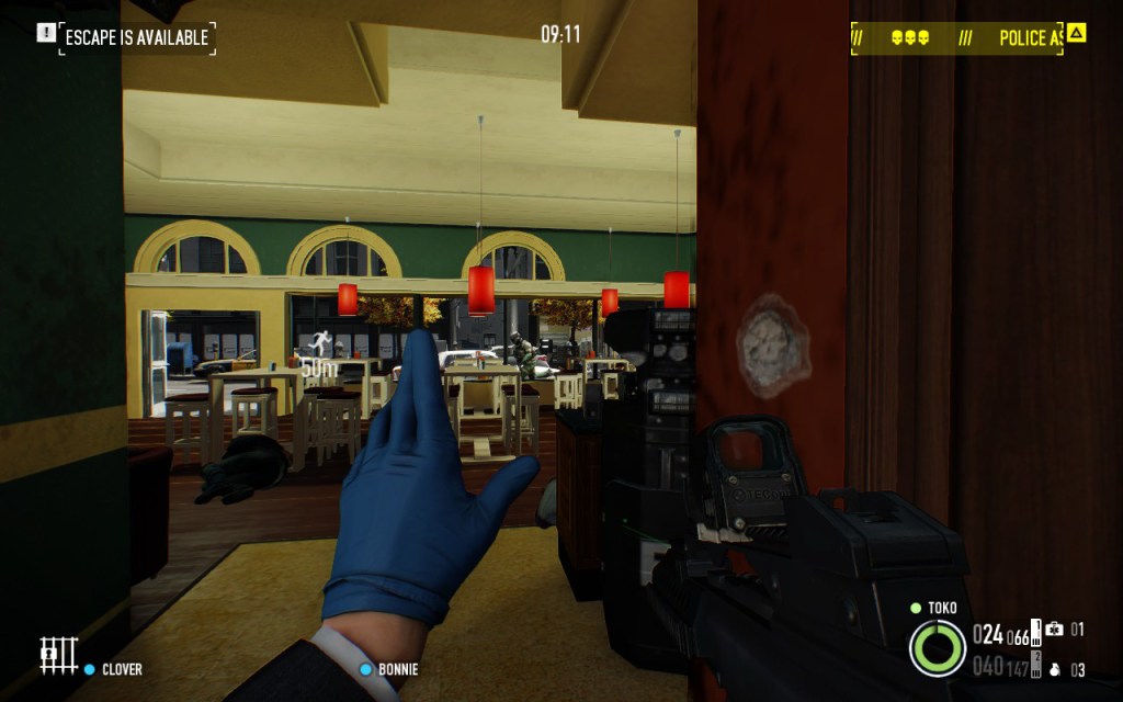 New "put your hands up" animation.