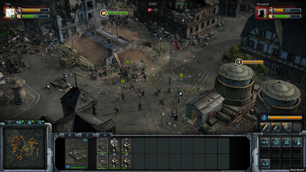 The game looks and play like the old Blitzkrieg games.