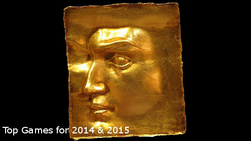 The golden face of the top video games for 2014 & 2015.