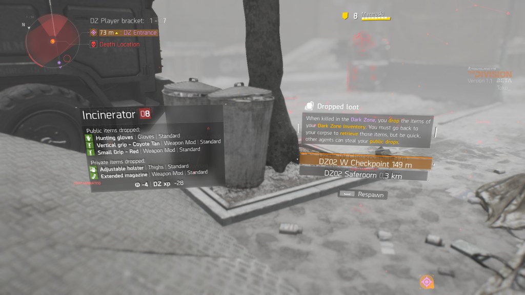 Accidently becoming a rogue agent is major flaw in the Dark Zone.