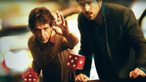 Two gamblers on a gambling road trip.